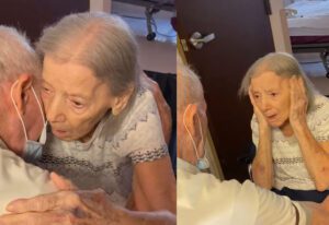 Married couple forced apart for one year after 73 years of marriage due to COVID reunited