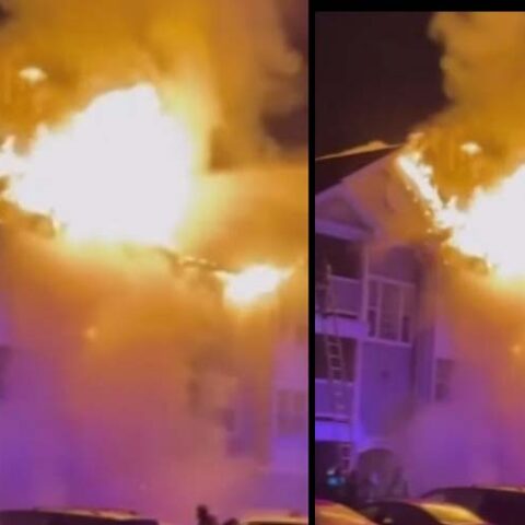 7 trapped, rescued by firefighters in delran condominium fire - photo licensed by shore news network.