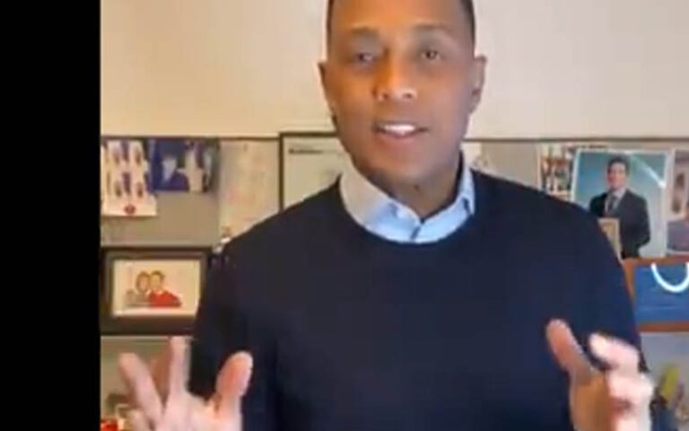 Don lemon looked straight into the camera and said: ‘there’s nothing fake about cnn’ - photo licensed by shore news network.