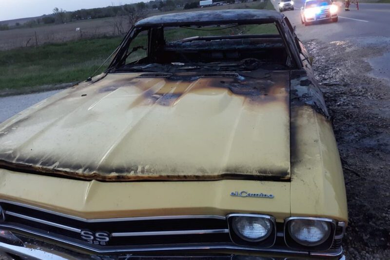 '69 El Camino destroyed in fire started in carburetor