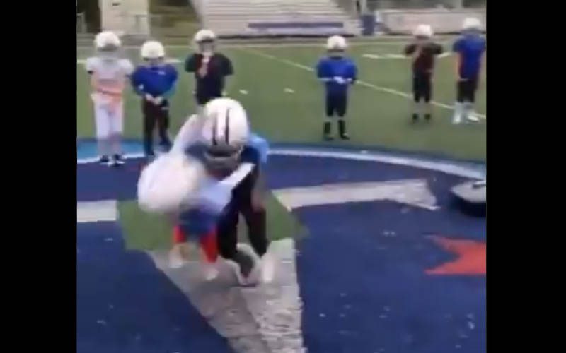 Football world lashes out at youth football coaches after disturbing drill goes viral
