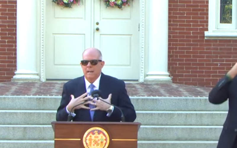 Maryland Governor Larry Hogan Tests Positive For COVID-19
