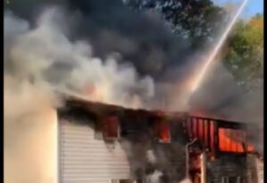 Howell firefighters battle blaze that destroyed single family home