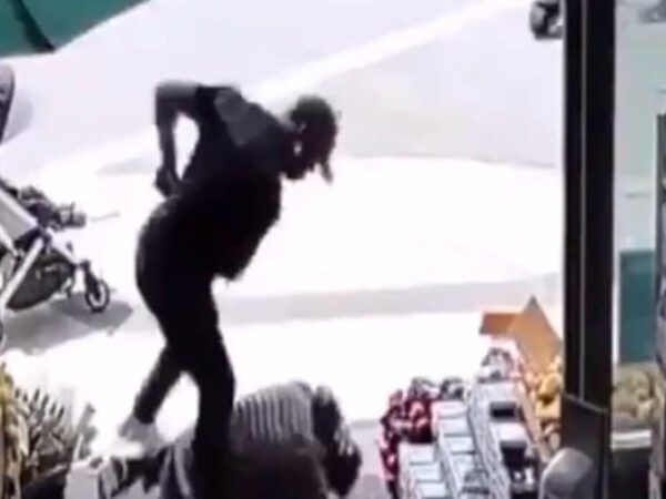 Asian man beaten while walking with his baby in stroller in san francisco - photo licensed by shore news network.