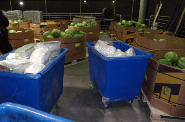 1,100-pound meth shipment hidden in watermelon shipment caught at border - photo licensed by shore news network.