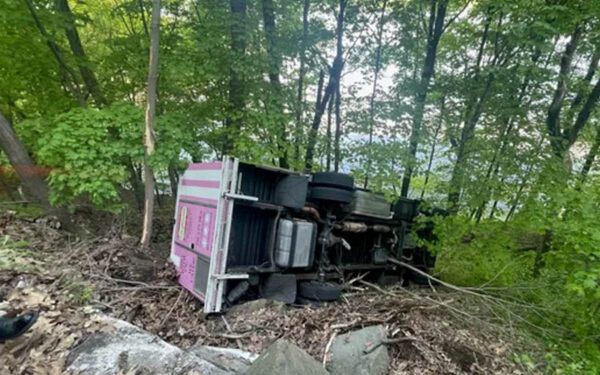 Toms river ice cream truck driver injured after truck drives off cliff in palisades park