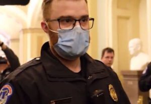 Video shows capitol police giving approval for january 6th protesters to protest inside u. S. Capitol