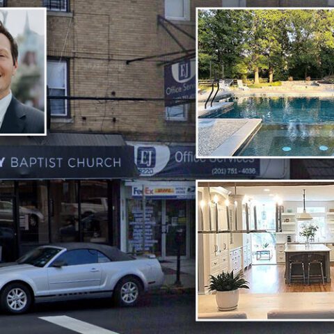 Phil rizzo lives tax-free in a $1. 6 million estate paid for by a tiny hoboken church... Wants to be governor - photo licensed by shore news network.