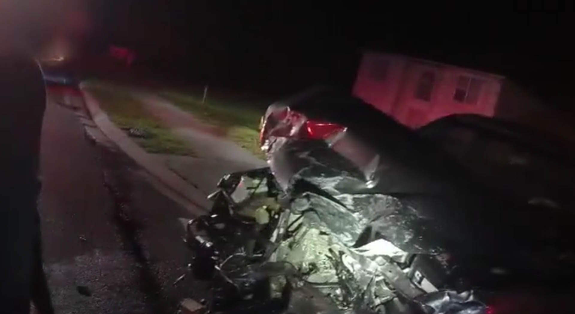 Hit and run suspect exited through front windshield left wallet, ID behind