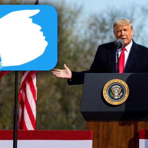 Trump is back online with his own personal blog version of twitter - photo licensed by shore news network.