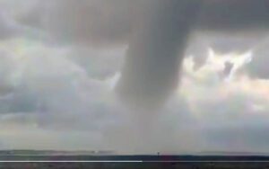 Funnel cloud spotted in barnegat bay near seaside heights