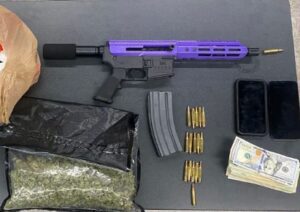 Weed, assault rifle found during routine traffic stop in baltimore