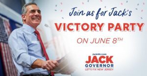 Jack ciattarelli declares victory in next week's primary election with victory party