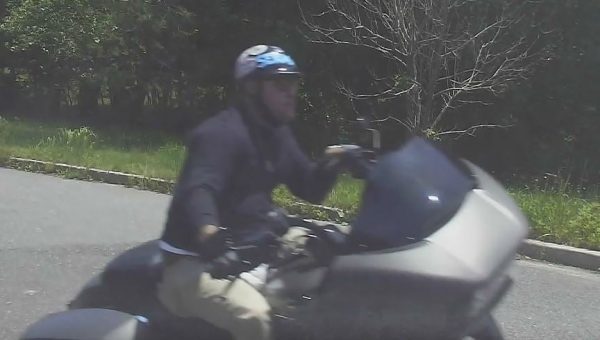 Police searching for biker wanted for home invasion while teenage girl was home alone - photo licensed by shore news network.