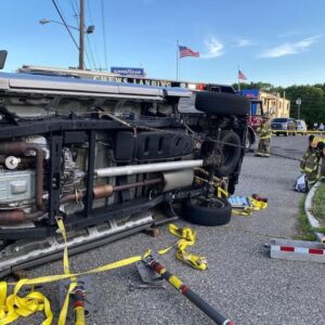Firefighters rescued entrapped occupant after crash