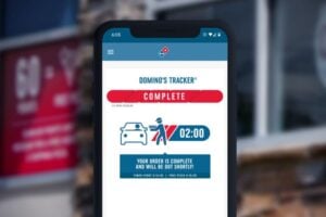 Dominoes rolls out two minute curb side service