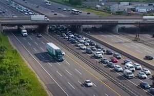 New jersey immigrant group blocks rush hour traffic, demanding money from state, feds