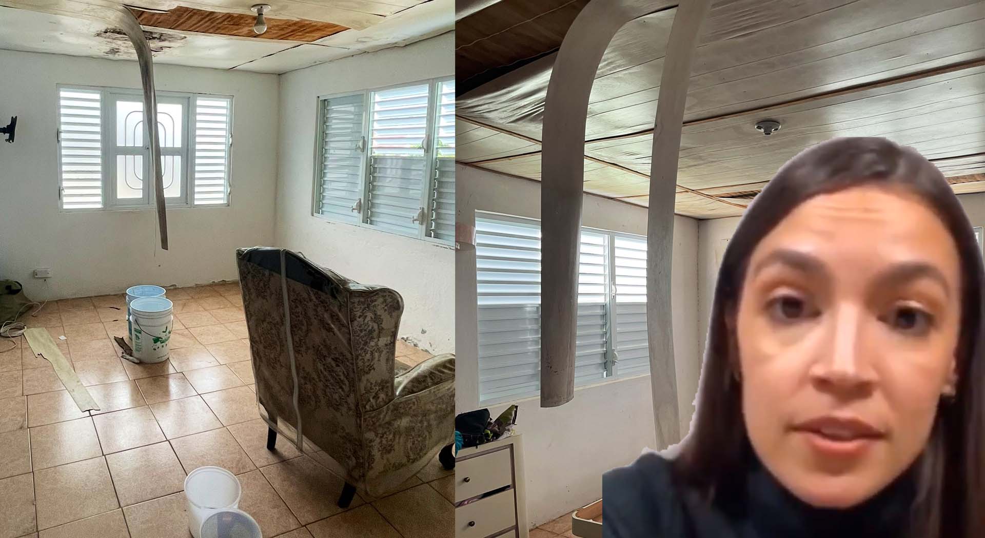 AOC cries over Abuela's storm-ravaged home but refuses $104,000 in help from Republican donors