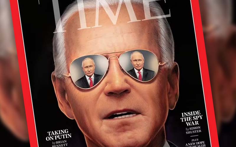 Time Magazine unveils bizarre propaganda style cover of doctored up Joe  Biden