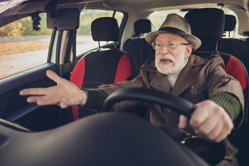 Interstate road rage ends after police chief sees elderly man throwing coins at woman's car