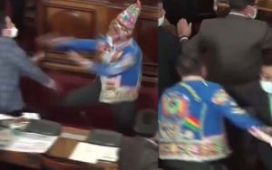 Watch: lawmakers engage in an all-out fistfight