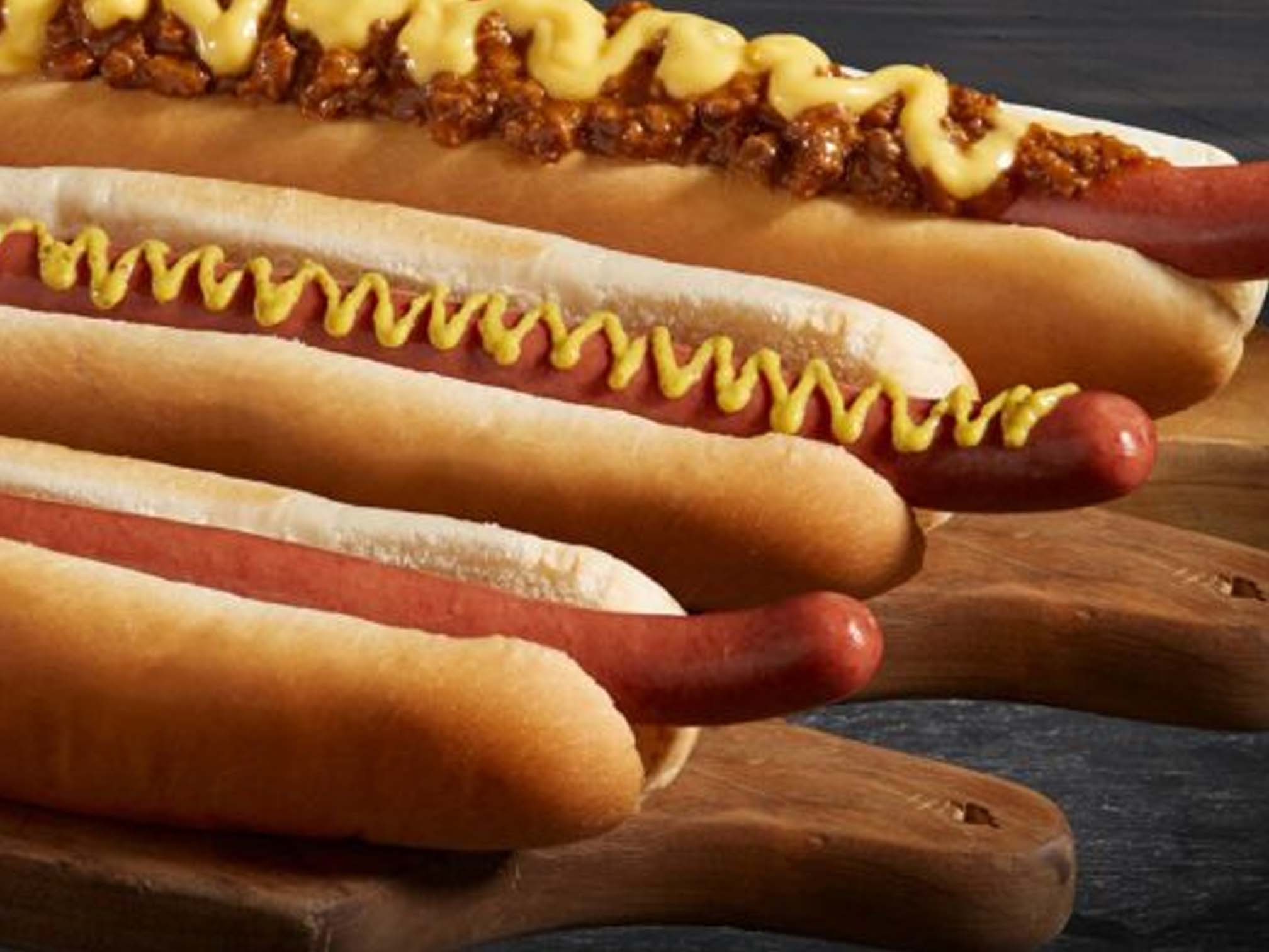 Look at the size of that thing! Nathan's whips out new footlong hot dog