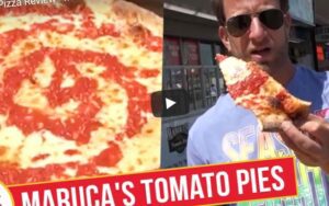 Maruca's tomato pies gets 7. 5 from portnoy, one bite pizza review