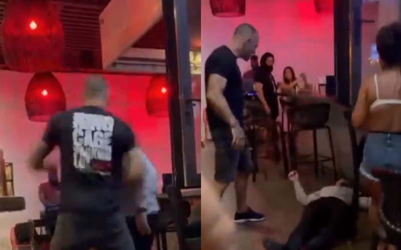 MMA fighter punches out guy running his mouth in bar