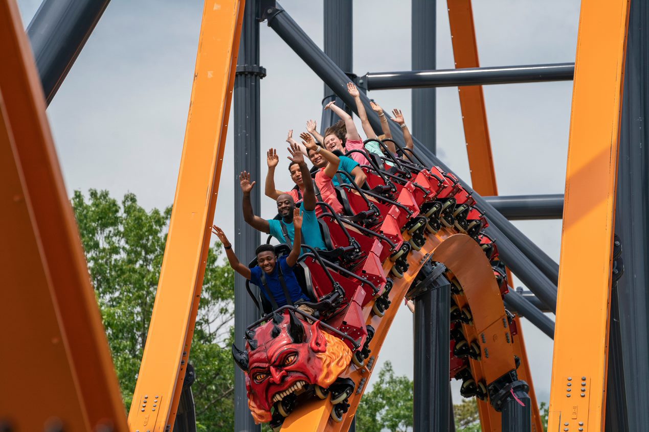 Take a virtual ride on Six Flags Great Adventure's newest rollercoaster Jersey Devil