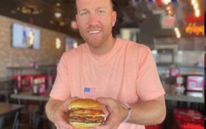 Todd frazier now has a burger to go with his beer