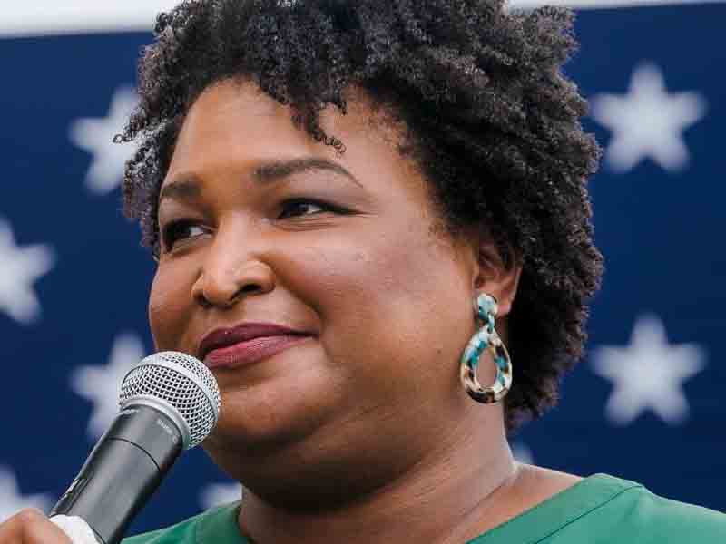 Watch as Stacey Abrams debates Stacey Abrams' lies about Georgia voter ID