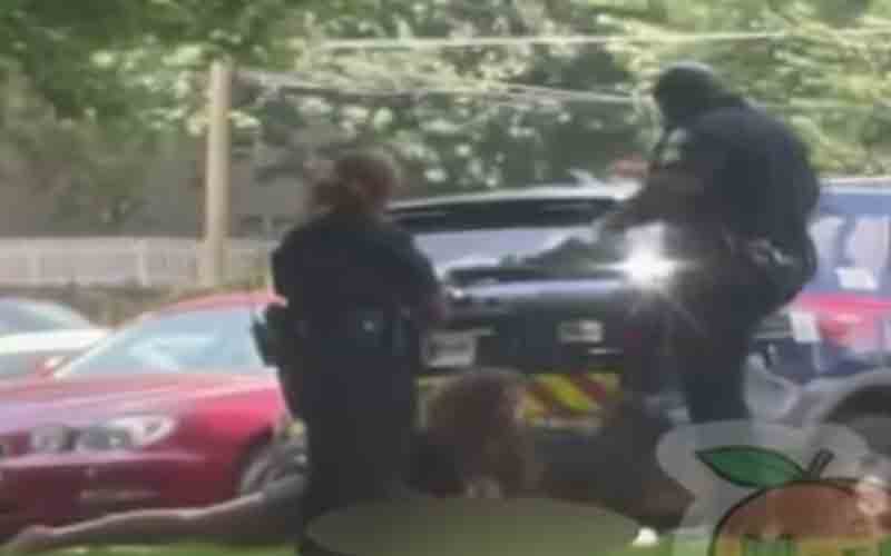 Atlanta police investigating video of officer kicking woman
