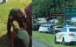 Suspect rammed cop car while fleeing police
