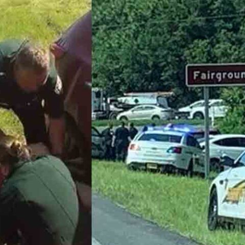 Suspect rammed cop car while fleeing police - photo licensed by shore news network.