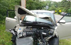 Two nonagenarians in critical condition after kia strikes dump truck head on