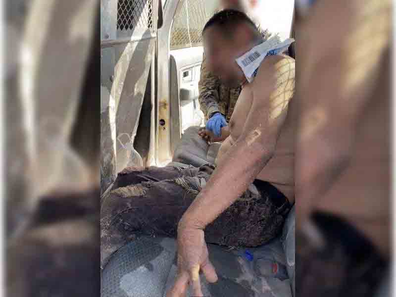 Border Patrol Agents Render Aid to Dehydrated Individuals in the Mountains