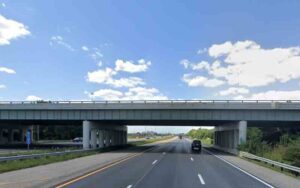 Dad shot on i-70 with baby in back seat
