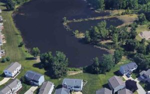 Lakemore police say no more swimming or fishing at hidden lake