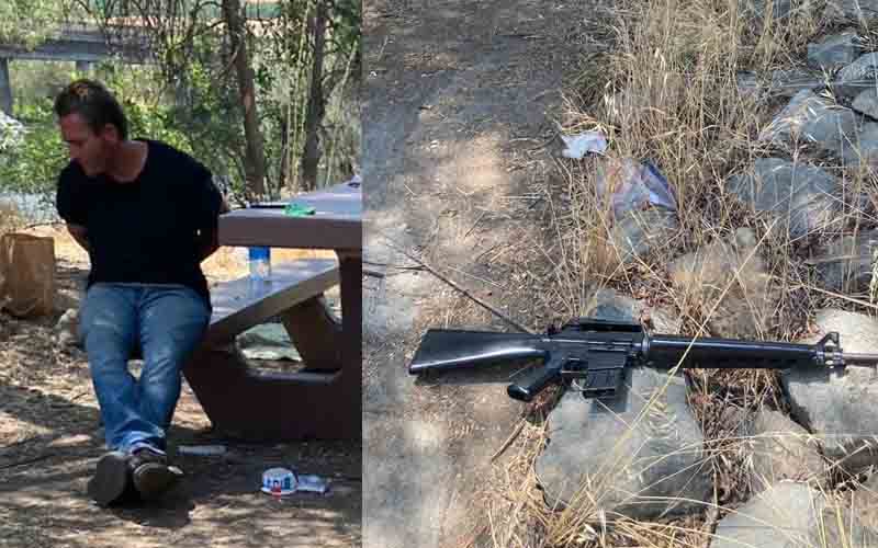 Man caught with stolen M-16 in Fresno