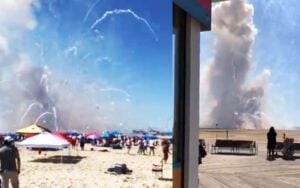Fireworks mishap in Ocean City Maryland