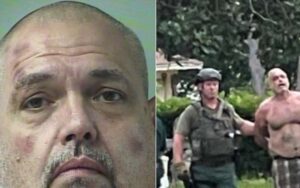 Registered offender cuts ankle bracelet, throws microwave, fan at cops