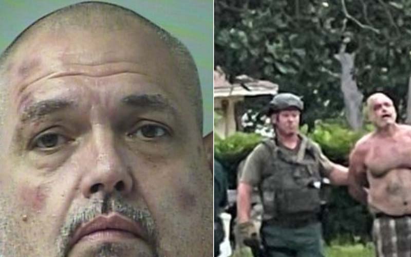 Registered offender cuts ankle bracelet, throws microwave, fan at cops