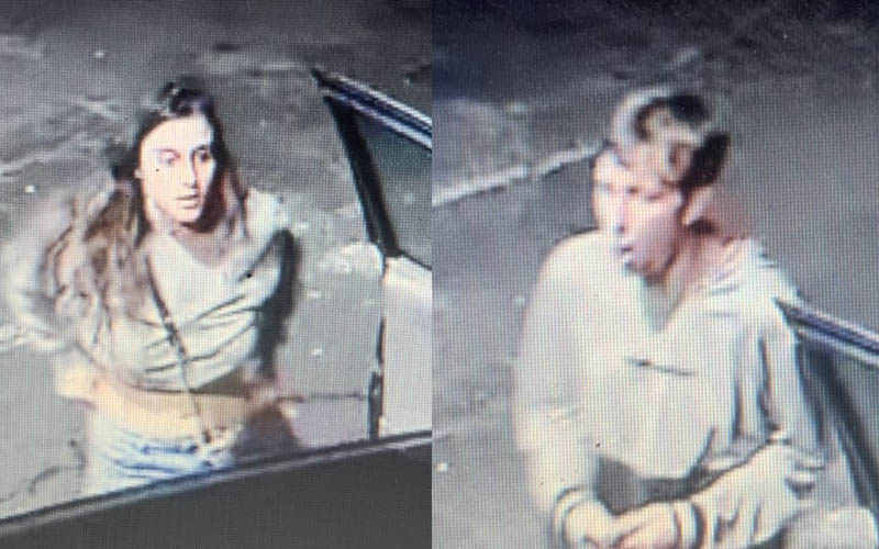 Police searching for arguing couple who drove vehicle through convenience store