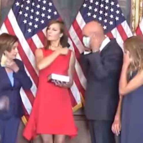 Nancy pelosi's u. S. Capitol mask mandate applies to everyone but nancy pelosi - photo licensed by shore news network.