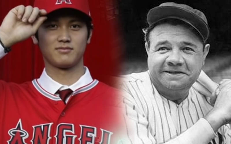 Japanese pitcher leading MLB in home runs invoking the spirit of Babe Ruth