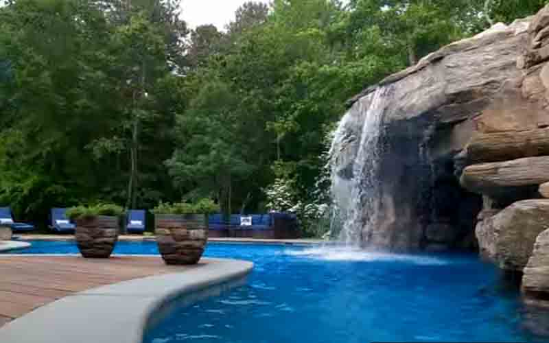 Check out this amazing celebrity built backyard pool right here in Freehold, New Jersey