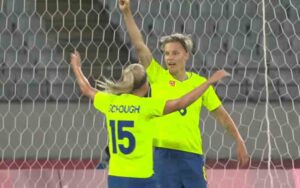 U. S. Women's soccer team takes a knee then takes a huge loss at olympics
