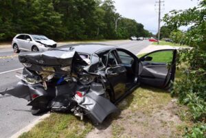 Teen driver cited for careless driving after crash on route 72