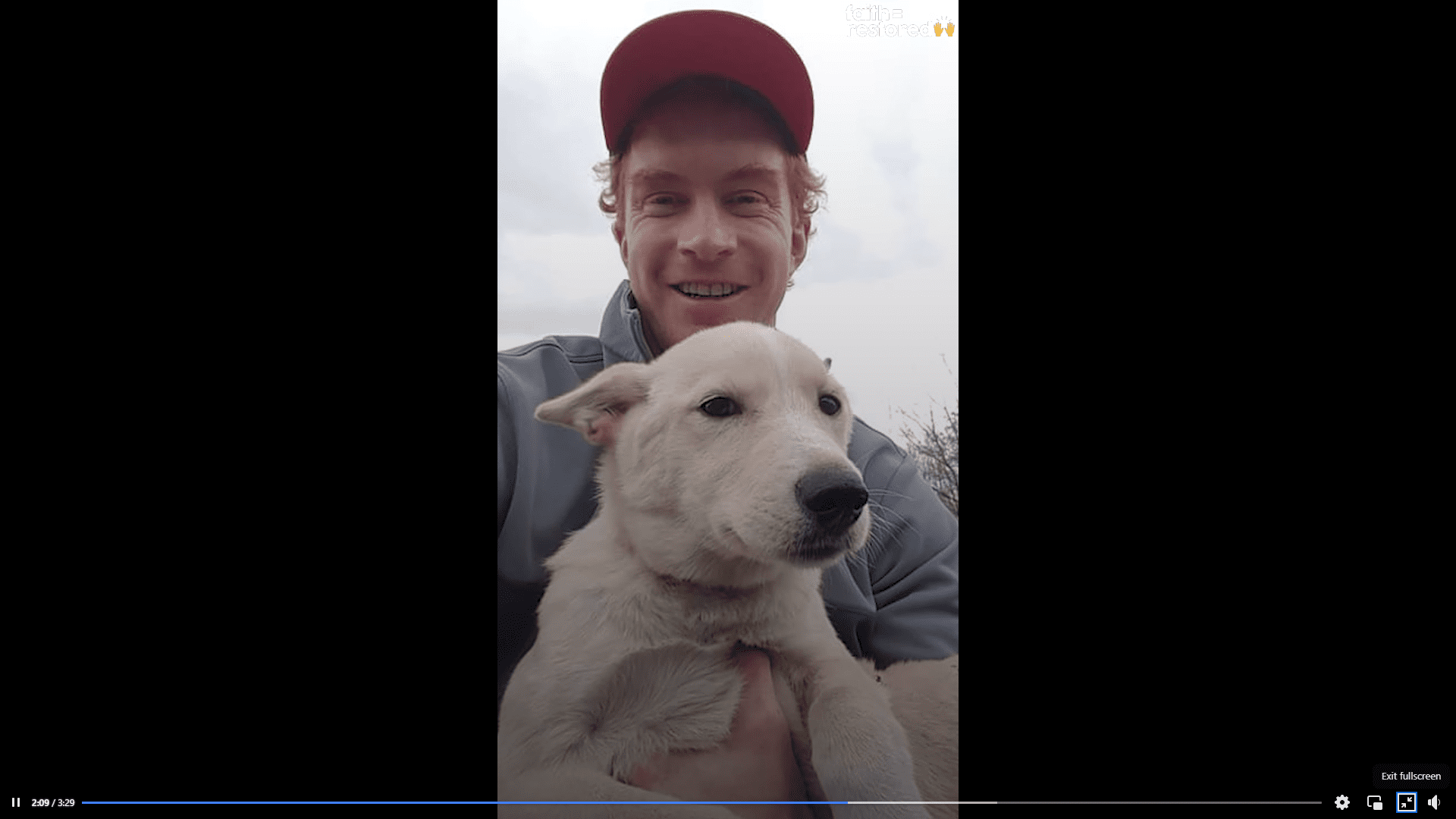 Injured dog found in woods gives her new owner the best surprise