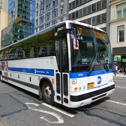 Woman punched on mta bus in front of her young son by groper after she slapped him - photo licensed by shore news network.